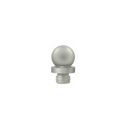 Deltana [DSBT15] Solid Brass Door Butt Hinge Finial - Ball - Brushed Nickel Finish - 1/2&quot; Dia.