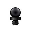 Deltana [DSBT19] Solid Brass Door Butt Hinge Finial - Ball - Paint Black Finish - 1/2" Dia.