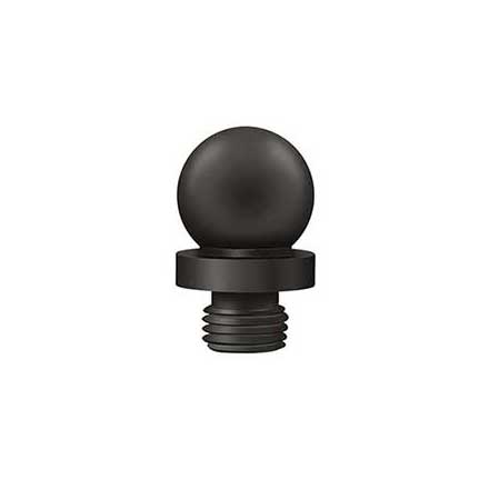 Deltana [DSBT3-10B] Solid Brass Door Butt Hinge Finial - Ball - Oil Rubbed Bronze Finish - 7/16" Dia.