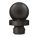 Deltana [DSBT3-10B] Solid Brass Door Butt Hinge Finial - Ball - Oil Rubbed Bronze Finish - 7/16&quot; Dia.