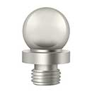 Deltana [DSBT3-14] Solid Brass Door Butt Hinge Finial - Ball - Polished Nickel Finish - 7/16&quot; Dia.