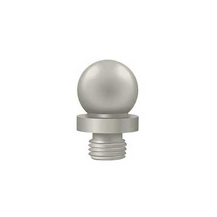 Deltana [DSBT3-15] Solid Brass Door Butt Hinge Finial - Ball - Brushed Nickel Finish - 7/16&quot; Dia.