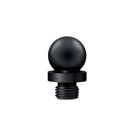 Deltana [DSBT3-19] Solid Brass Door Butt Hinge Finial - Ball - Paint Black Finish - 7/16&quot; Dia.