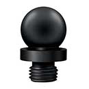 Deltana [DSBT3-19] Solid Brass Door Butt Hinge Finial - Ball - Paint Black Finish - 7/16&quot; Dia.