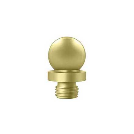 Deltana [DSBT3-3] Solid Brass Door Butt Hinge Finial - Ball - Polished Brass Finish - 7/16" Dia.