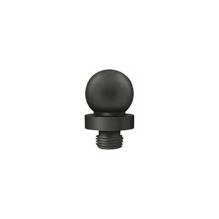 Deltana [DSBTL10B] Solid Brass Door Butt Hinge Finial - Ball - Oil Rubbed Bronze Finish - 5/8" Dia.