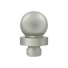 Deltana [DSBTL15] Solid Brass Door Butt Hinge Finial - Ball - Brushed Nickel Finish - 5/8" Dia.