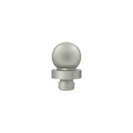 Deltana [DSBTL15] Solid Brass Door Butt Hinge Finial - Ball - Brushed Nickel Finish - 5/8&quot; Dia.