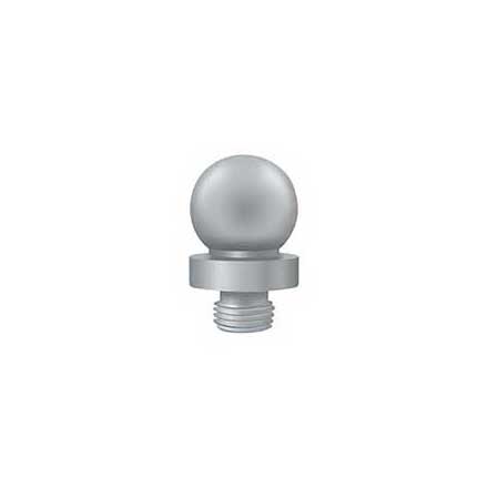 Deltana [DSBTL26D] Solid Brass Door Butt Hinge Finial - Ball - Brushed Chrome Finish - 5/8&quot; Dia.