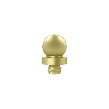 Deltana [DSBTL3] Solid Brass Door Butt Hinge Finial - Ball - Polished Brass Finish - 5/8&quot; Dia.