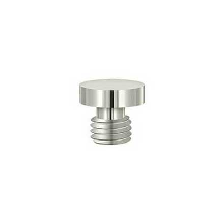Deltana [DSBU14] Solid Brass Door Butt Hinge Finial - Button - Polished Nickel Finish - 1/2&quot; Dia.
