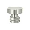 Deltana [DSBU14] Solid Brass Door Butt Hinge Finial - Button - Polished Nickel Finish - 1/2&quot; Dia.