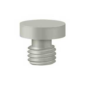 Deltana [DSBU15] Solid Brass Door Butt Hinge Finial - Button - Brushed Nickel Finish - 1/2" Dia.