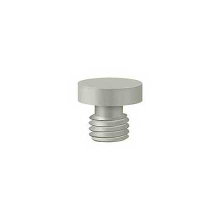 Deltana [DSBU15] Solid Brass Door Butt Hinge Finial - Button - Brushed Nickel Finish - 1/2&quot; Dia.