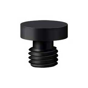 Deltana [DSBU19] Solid Brass Door Butt Hinge Finial - Button - Paint Black Finish - 1/2" Dia.