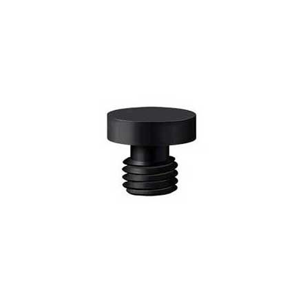 Deltana [DSBU19] Solid Brass Door Butt Hinge Finial - Button - Paint Black Finish - 1/2&quot; Dia.