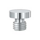 Deltana [DSBU26] Solid Brass Door Butt Hinge Finial - Button - Polished Chrome Finish - 1/2" Dia.