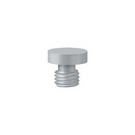 Deltana [DSBU26D] Solid Brass Door Butt Hinge Finial - Button - Brushed Chrome Finish - 1/2&quot; Dia.