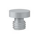 Deltana [DSBU26D] Solid Brass Door Butt Hinge Finial - Button - Brushed Chrome Finish - 1/2" Dia.