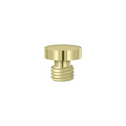 Deltana [DSBU3-UNL] Solid Brass Door Butt Hinge Finial - Button - Polished Brass (Unlacquered) Finish - 1/2&quot; Dia.