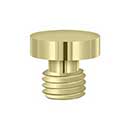 Deltana [DSBU3-UNL] Solid Brass Door Butt Hinge Finial - Button - Polished Brass (Unlacquered) Finish - 1/2" Dia.