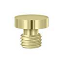 Deltana [DSBU3-UNL] Solid Brass Door Butt Hinge Finial - Button - Polished Brass (Unlacquered) Finish - 1/2&quot; Dia.