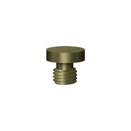 Deltana [DSBU5] Solid Brass Door Butt Hinge Finial - Button - Antique Brass Finish - 1/2&quot; Dia.