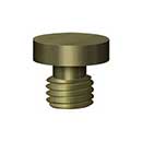 Deltana [DSBU5] Solid Brass Door Butt Hinge Finial - Button - Antique Brass Finish - 1/2&quot; Dia.