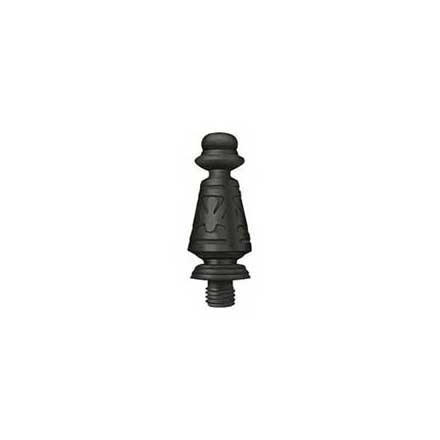 Deltana [DSPUT10B] Solid Brass Door Butt Hinge Finial - Ornate - Oil Rubbed Bronze Finish - 5/8" Dia.