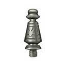 Deltana [DSPUT15A] Solid Brass Door Butt Hinge Finial - Ornate - Antique Nickel Finish - 5/8" Dia.