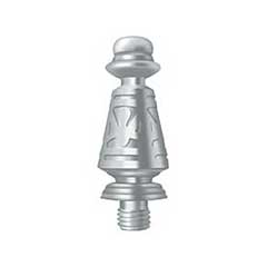 Deltana [DSPUT26] Solid Brass Door Butt Hinge Finial - Ornate - Polished Chrome Finish - 5/8&quot; Dia.