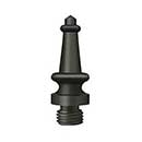 Deltana [DSST10B] Solid Brass Door Butt Hinge Finial - Steeple - Oil Rubbed Bronze Finish - 1/2" Dia.