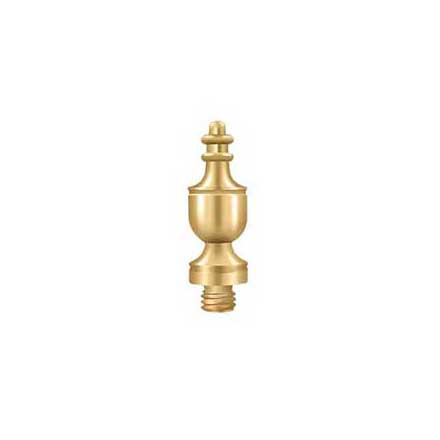 Deltana [CUT1] Solid Brass Door Butt Hinge Finial - Urn - Polished Brass (PVD) Finish - 1/2&quot; Dia.