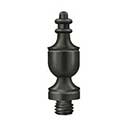 Deltana [DSUT10B] Solid Brass Door Butt Hinge Finial - Urn - Oil Rubbed Bronze Finish - 1/2" Dia.