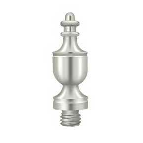 Deltana [DSUT14] Solid Brass Door Butt Hinge Finial - Urn - Polished Nickel Finish - 1/2" Dia.