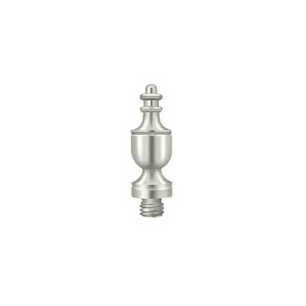 Deltana [DSUT14] Solid Brass Door Butt Hinge Finial - Urn - Polished Nickel Finish - 1/2&quot; Dia.