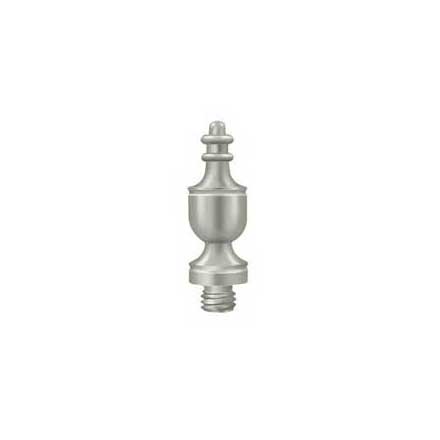 Deltana [DSUT15] Solid Brass Door Butt Hinge Finial - Urn - Brushed Nickel Finish - 1/2" Dia.