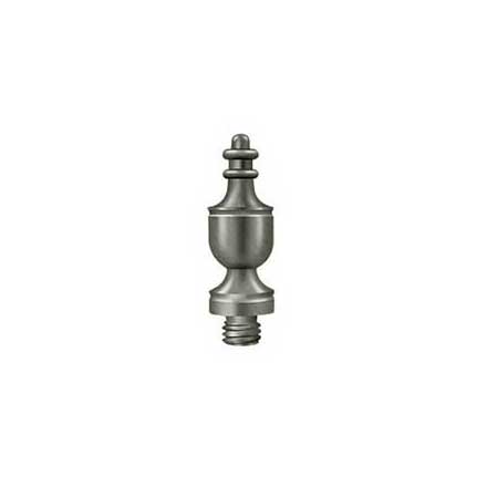 Deltana [DSUT15] Solid Brass Door Butt Hinge Finial - Urn - Antique Nickel Finish - 1/2&quot; Dia.