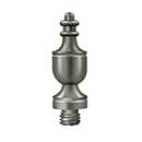 Deltana [DSUT15A] Solid Brass Door Butt Hinge Finial - Urn - Antique Nickel Finish - 1/2&quot; Dia.