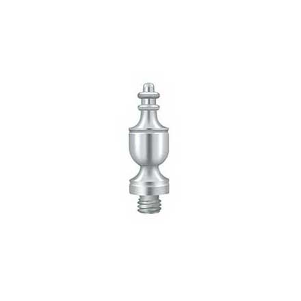 Deltana [DSUT26] Solid Brass Door Butt Hinge Finial - Urn - Polished Chrome Finish - 1/2&quot; Dia.