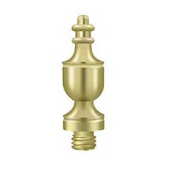 Deltana [DSUT3] Solid Brass Door Butt Hinge Finial - Urn - Polished Brass Finish - 1/2&quot; Dia.