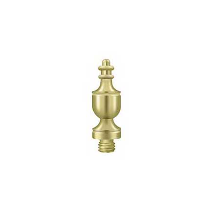 Deltana [DSUT3] Solid Brass Door Butt Hinge Finial - Urn - Polished Brass Finish - 1/2&quot; Dia.