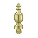 Deltana [DSUT3] Solid Brass Door Butt Hinge Finial - Urn - Polished Brass Finish - 1/2&quot; Dia.