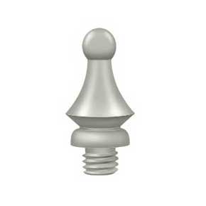 Deltana [DSWT15] Solid Brass Door Butt Hinge Finial - Windsor - Brushed Nickel Finish - 1/2" Dia.