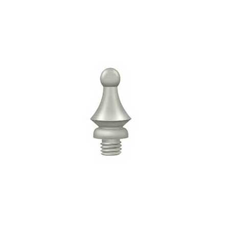 Deltana [DSWT15] Solid Brass Door Butt Hinge Finial - Windsor - Brushed Nickel Finish - 1/2&quot; Dia.