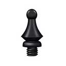 Deltana [DSWT19] Solid Brass Door Butt Hinge Finial - Windsor - Paint Black Finish - 1/2" Dia.