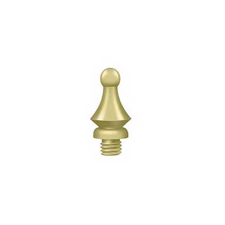 Deltana [DSWT3] Solid Brass Door Butt Hinge Finial - Windsor - Polished Brass Finish - 1/2&quot; Dia.