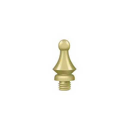 Deltana [DSWT3] Solid Brass Door Butt Hinge Finial - Windsor - Polished Brass Finish - 1/2&quot; Dia.