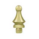 Deltana [DSWT3] Solid Brass Door Butt Hinge Finial - Windsor - Polished Brass Finish - 1/2" Dia.