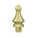 Deltana [DSWT3] Solid Brass Door Butt Hinge Finial - Windsor - Polished Brass Finish - 1/2&quot; Dia.